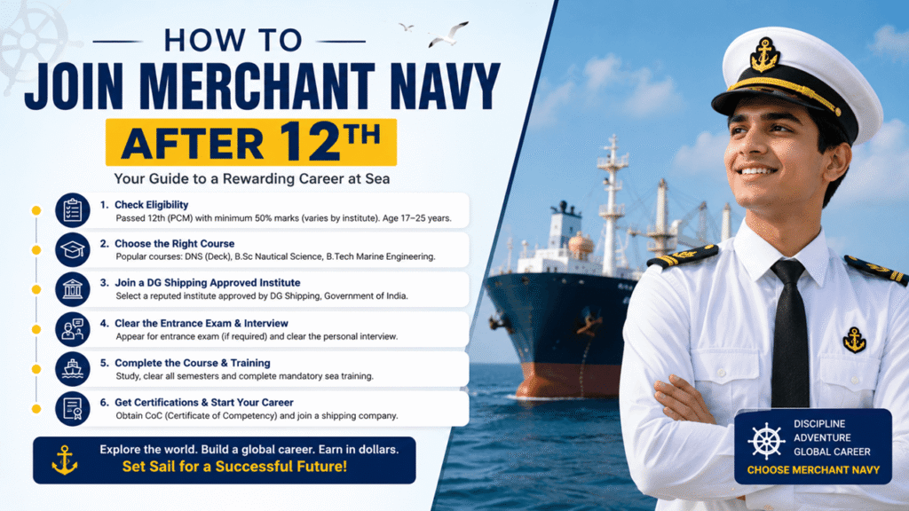 How to Join Merchant Navy After 12th