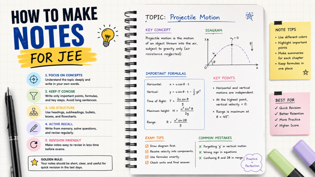 How to Make Notes for JEE