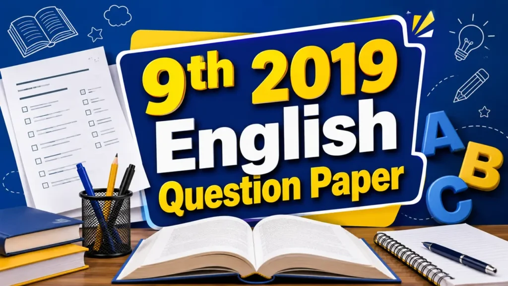 9th 2019 English Question Paper