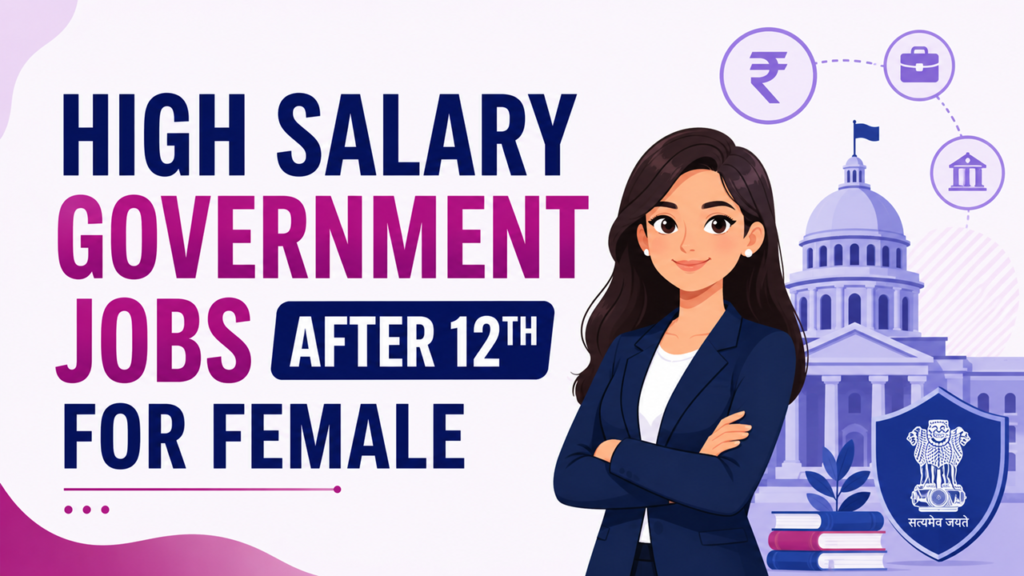 High Salary Government Jobs After 12th for Female​