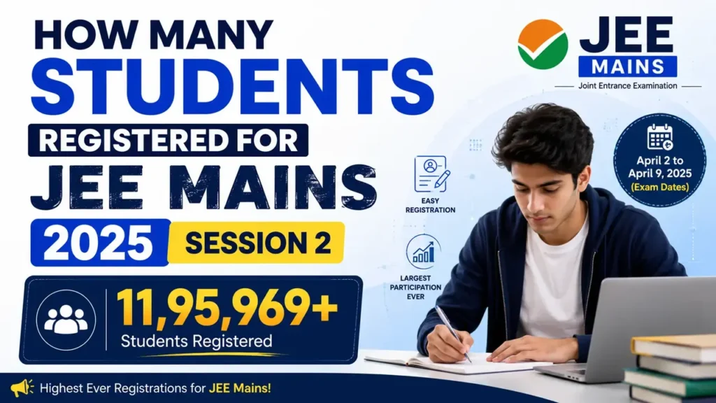 How Many Students Registered for JEE Mains 2025 Session 2