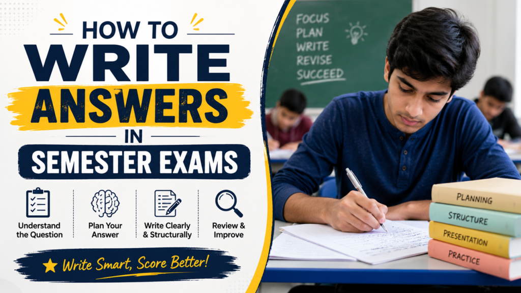 How to Write Answers in Semester Exams