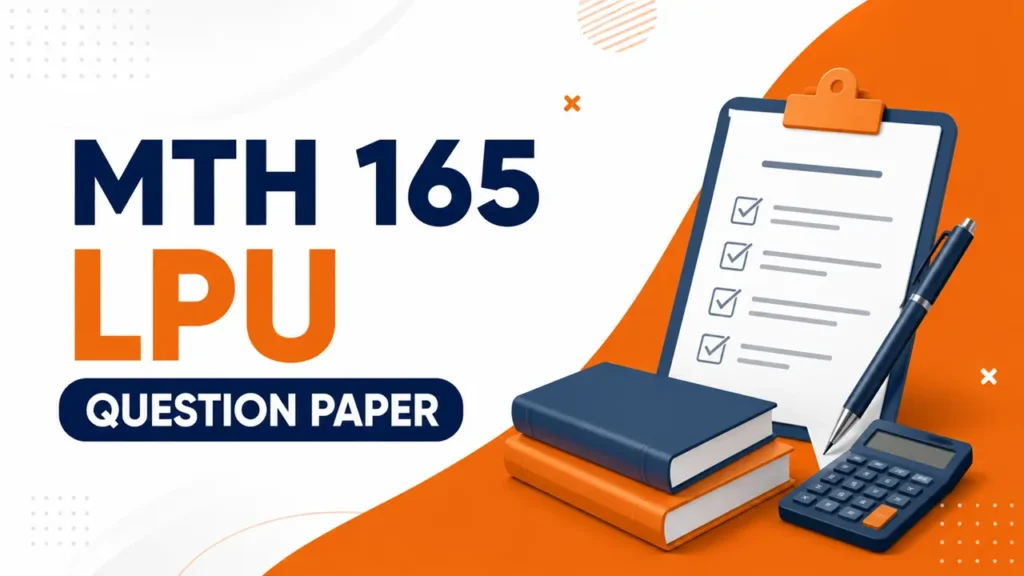 mth 165 lpu question paper