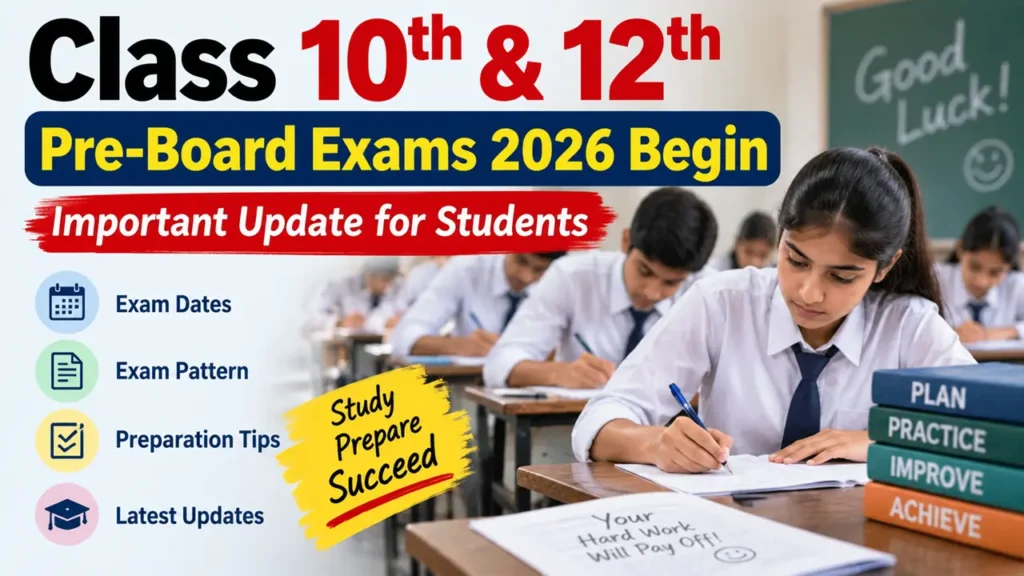 Class 10th and 12th Pre-Board Exams 2026 Begin