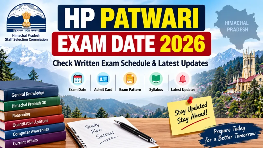 HP Patwari Exam Date 2026
